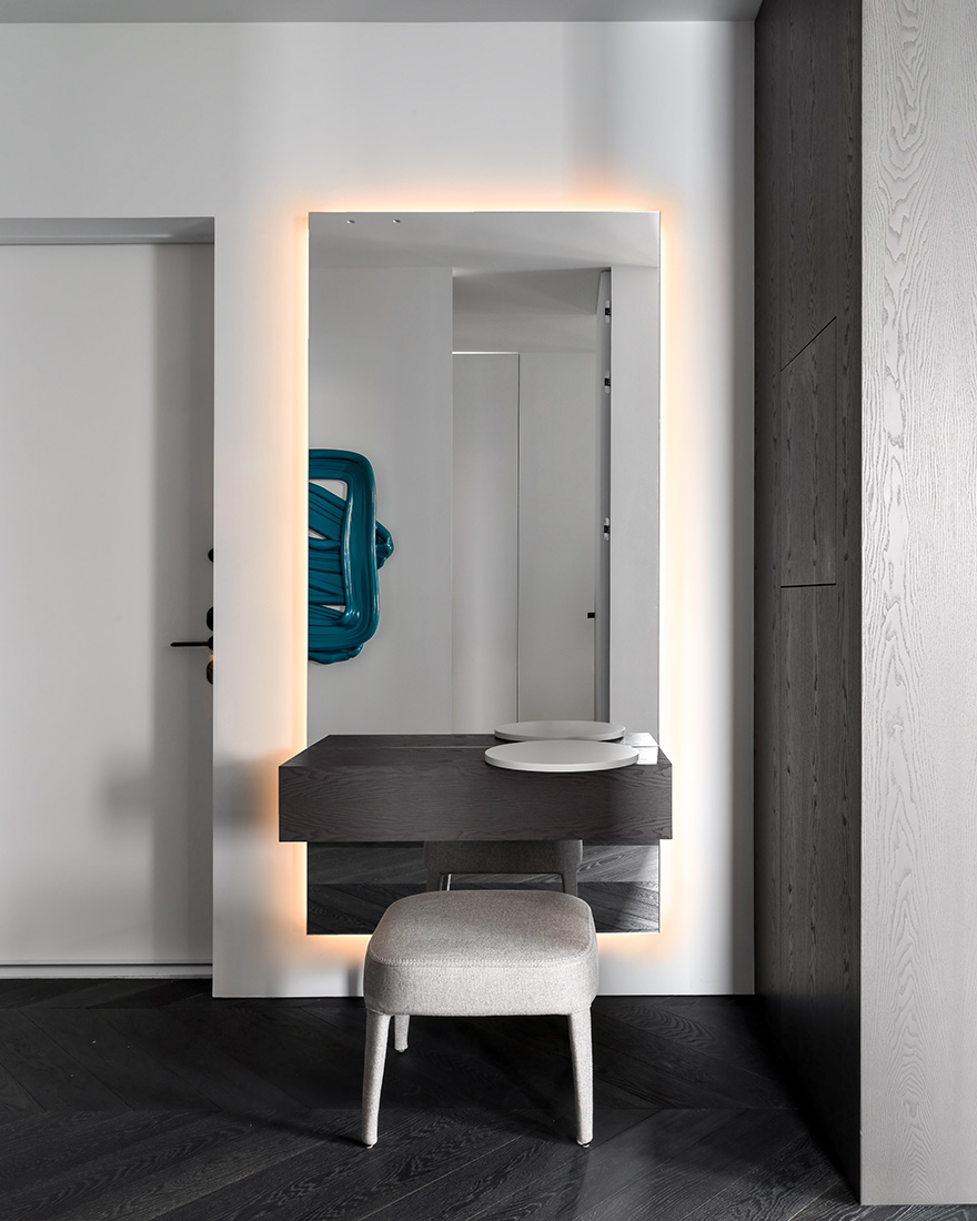 87 平米极简公寓,自然元素与功能的完美融合-14