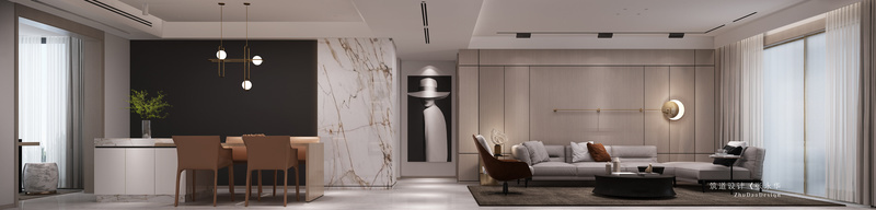 筑道设计丨丛林印象 | 现代风格家装的艺术魅力-9