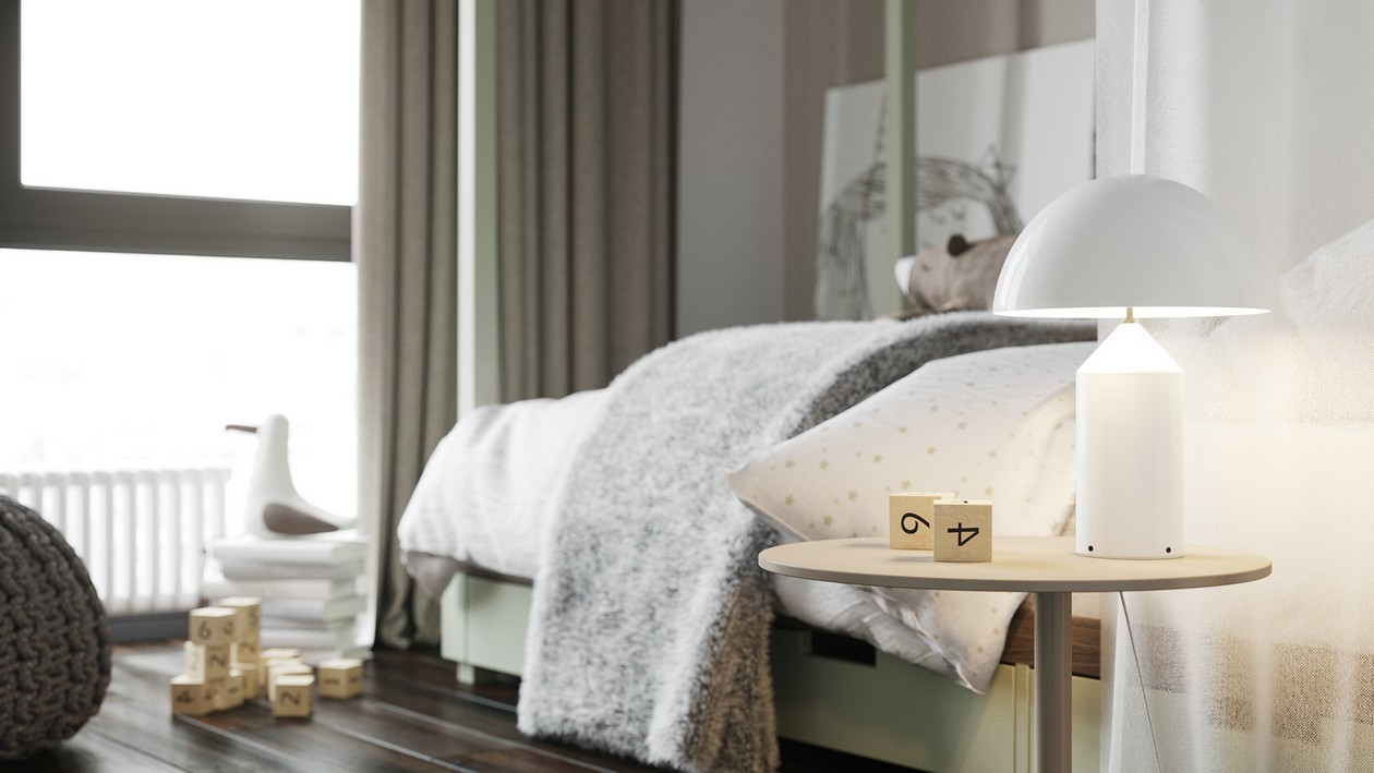 100平米 乌克兰基辅简约风空间设计-14