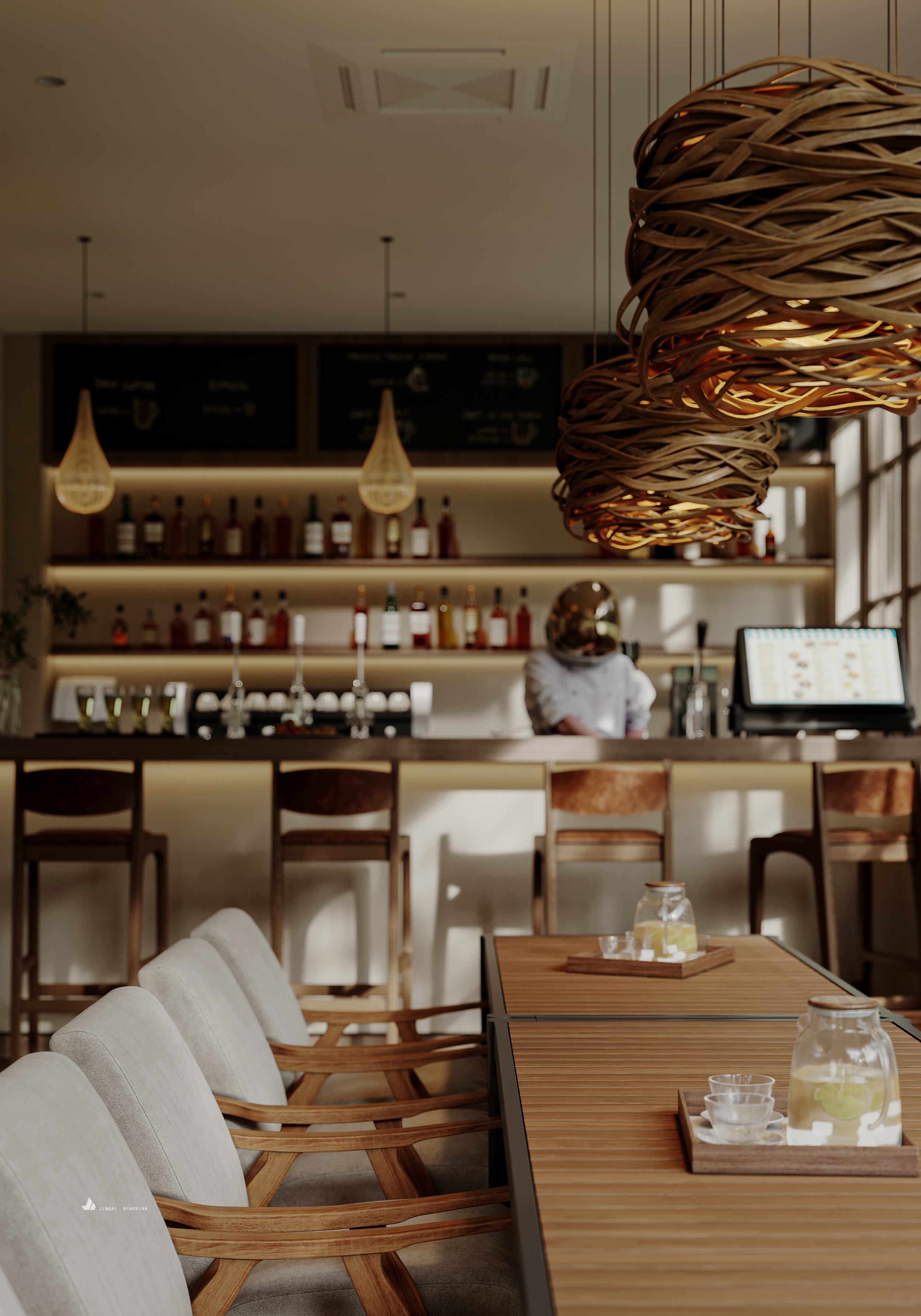 1W 茶室设计 | 简约中式风，演绎现代茶文化-4