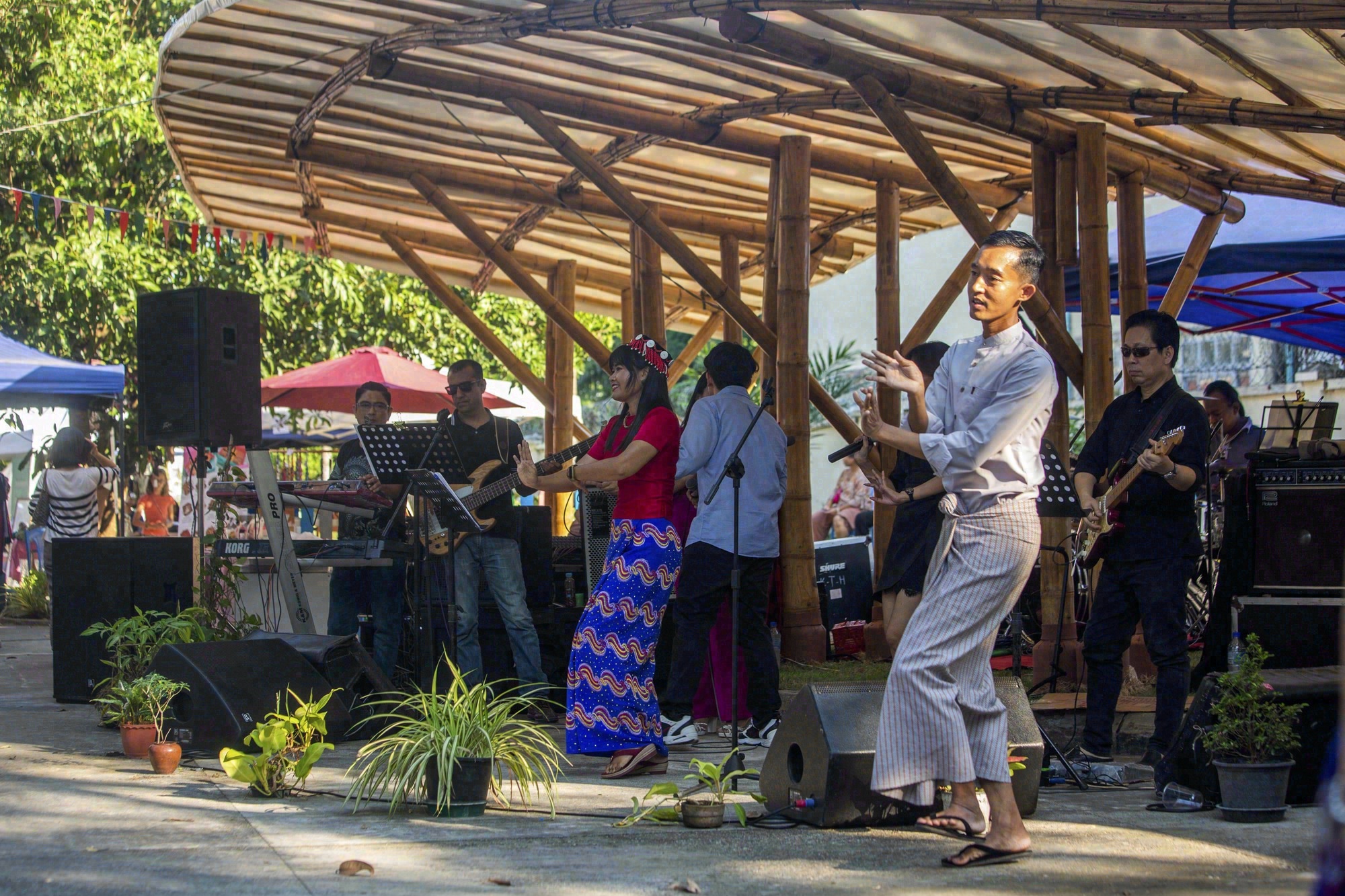 谢德学校操场亭丨缅甸丨Blue Temple-20