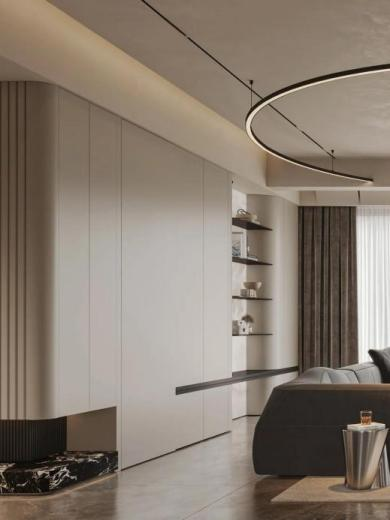 【设计分享】老钱风·意式大平层-8