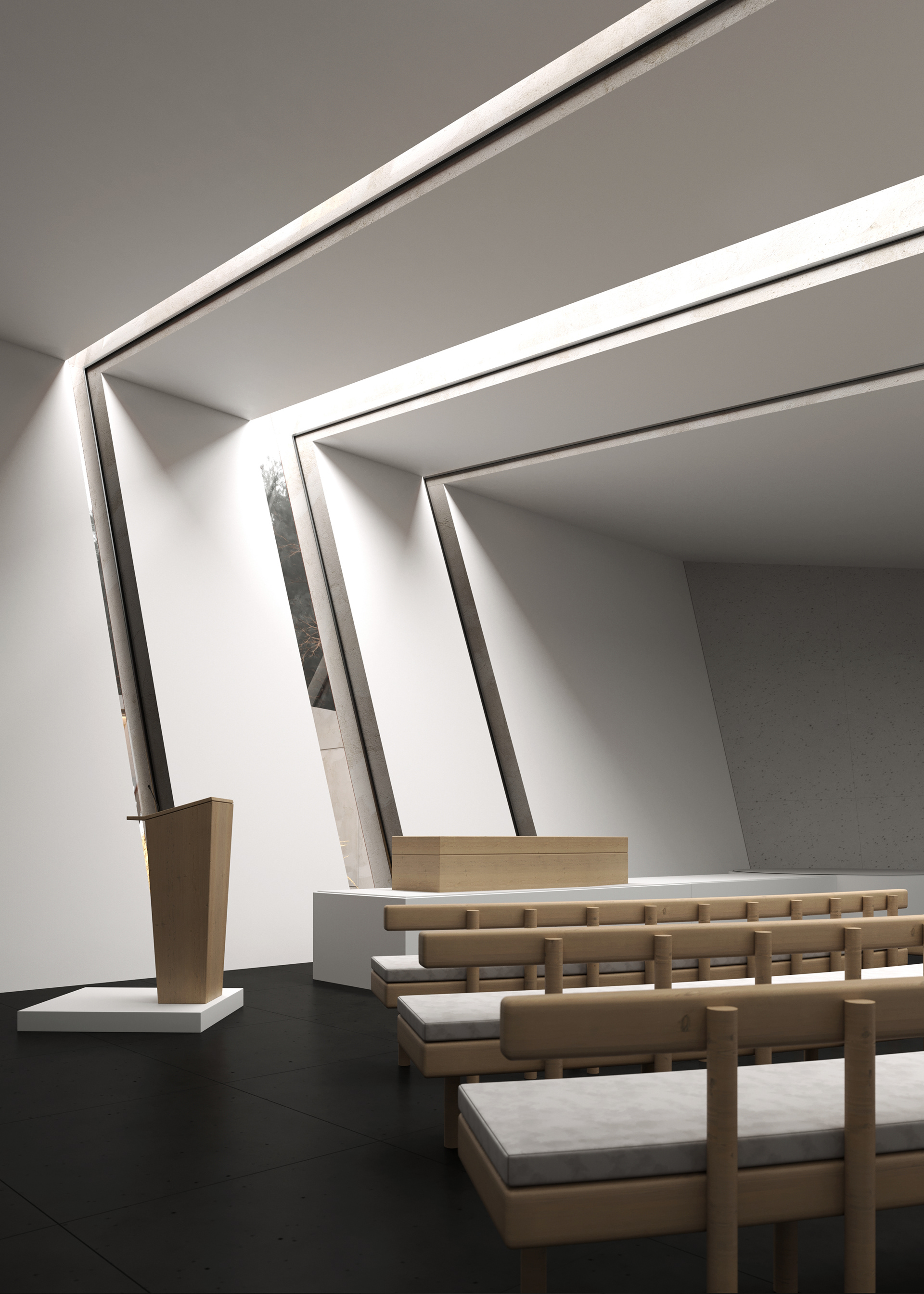 火葬场建筑设计丨乌克兰利沃夫丨Anastasiia Dereshivska-41