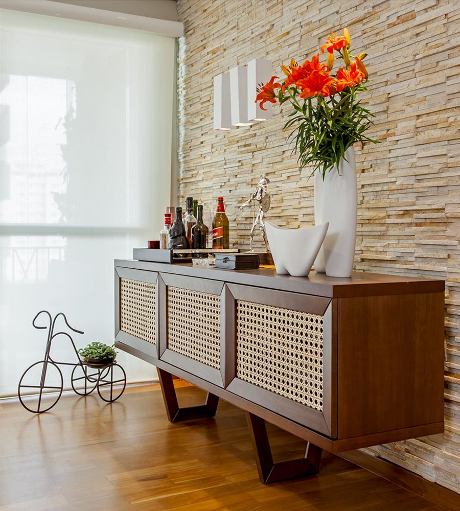 巴西圣保罗的温馨公寓 | 木质与石材的完美结合-8