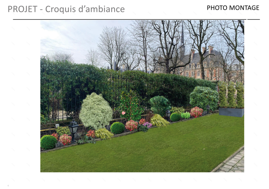 Neuilly Sur Seine某公寓入口景观设计项目-10