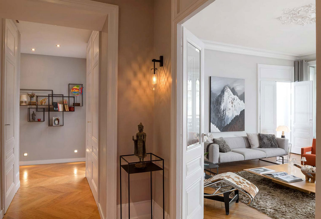 巴黎优雅古典公寓设计-20