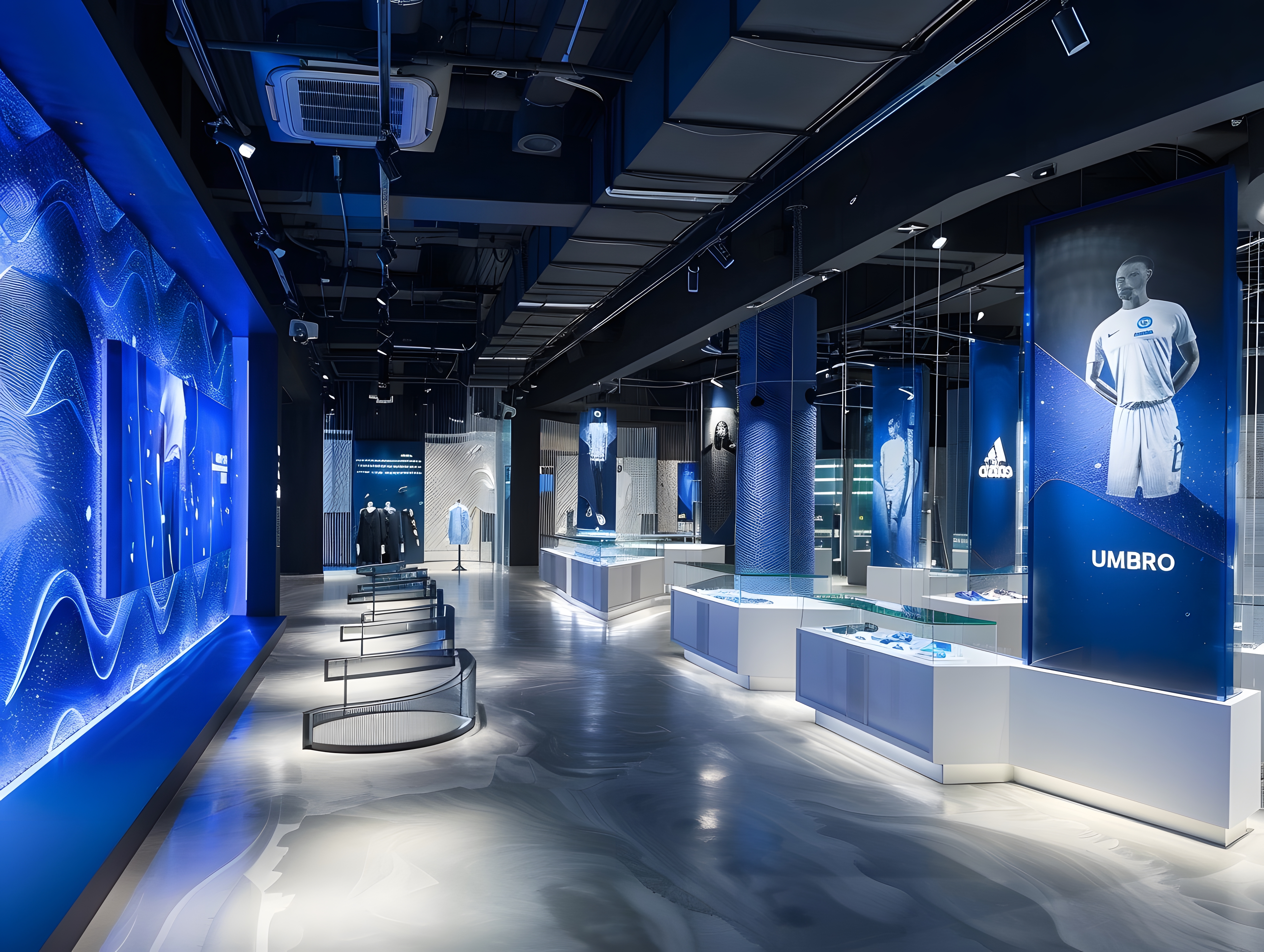 The design of the Umbro sales area exhibition hall-17