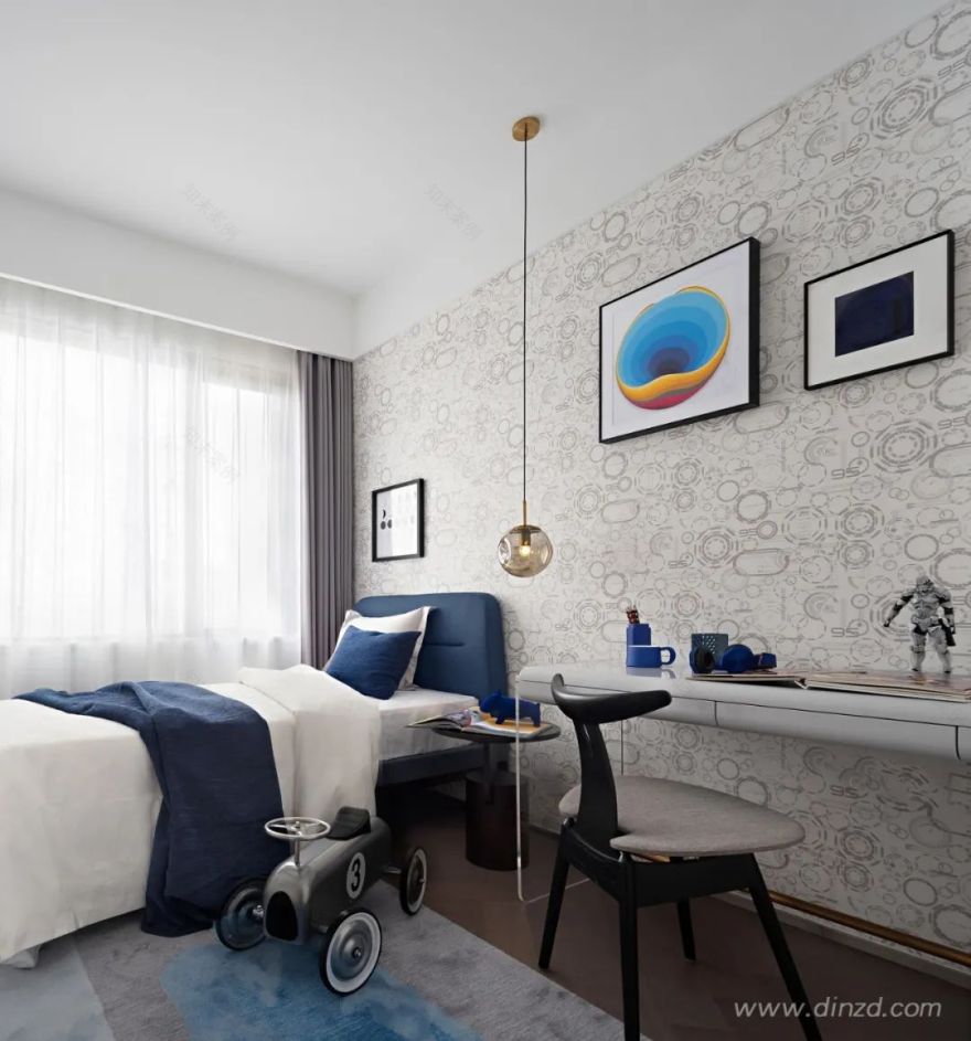 方直·彩虹公馆 | 现代轻奢的蓝色魅力-31