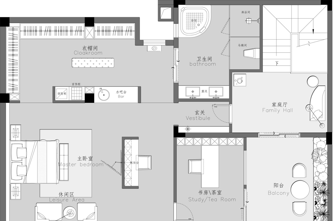 简约现代风住宅平面设计解析-20