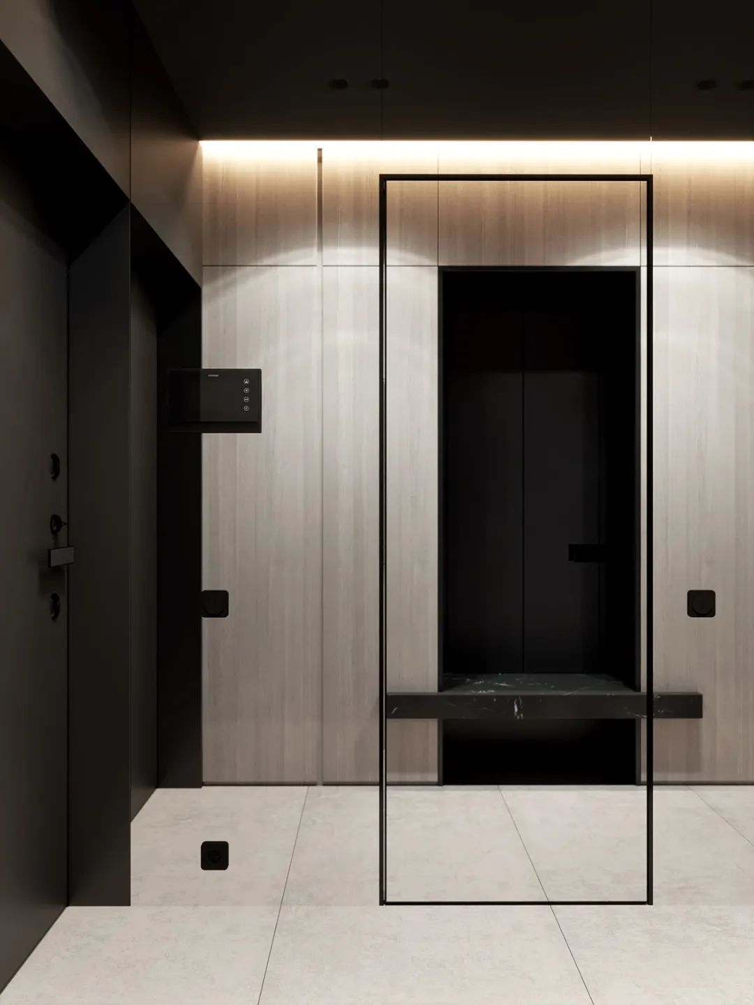 奶油色调黄铜细节,打造 120㎡精致高雅空间丨MARTA SHPACHENKO-57