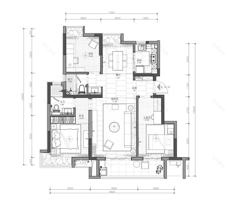 华润宜昌东站路 125 户型 | 东方美学与现代艺术的融合-81