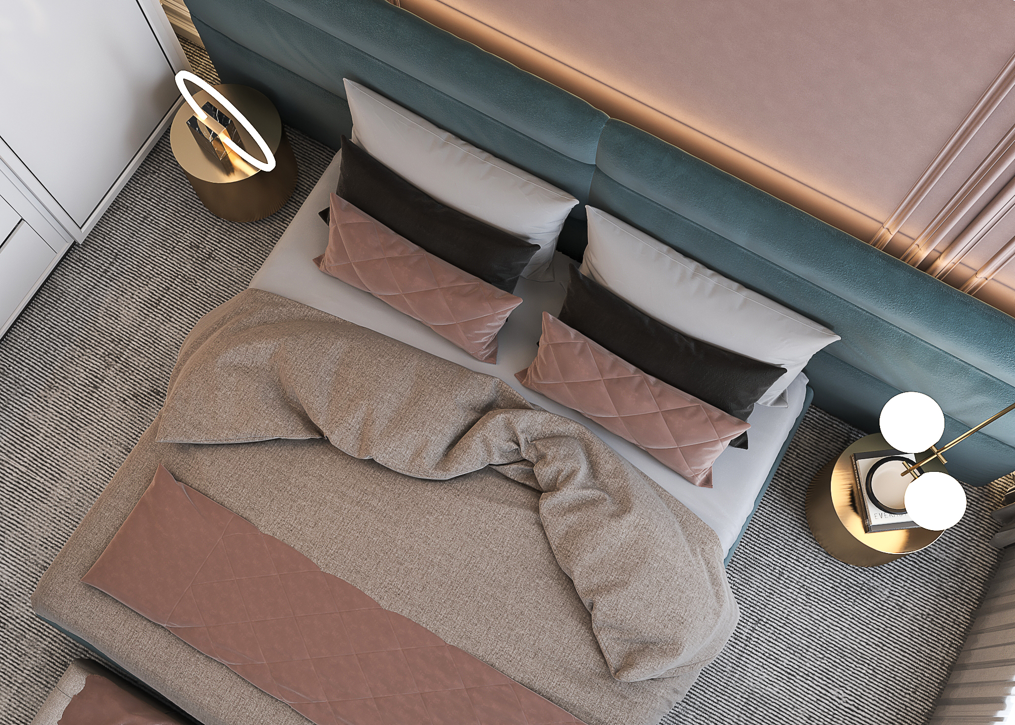 Classic modern bedroom design in modern Kuwait-2