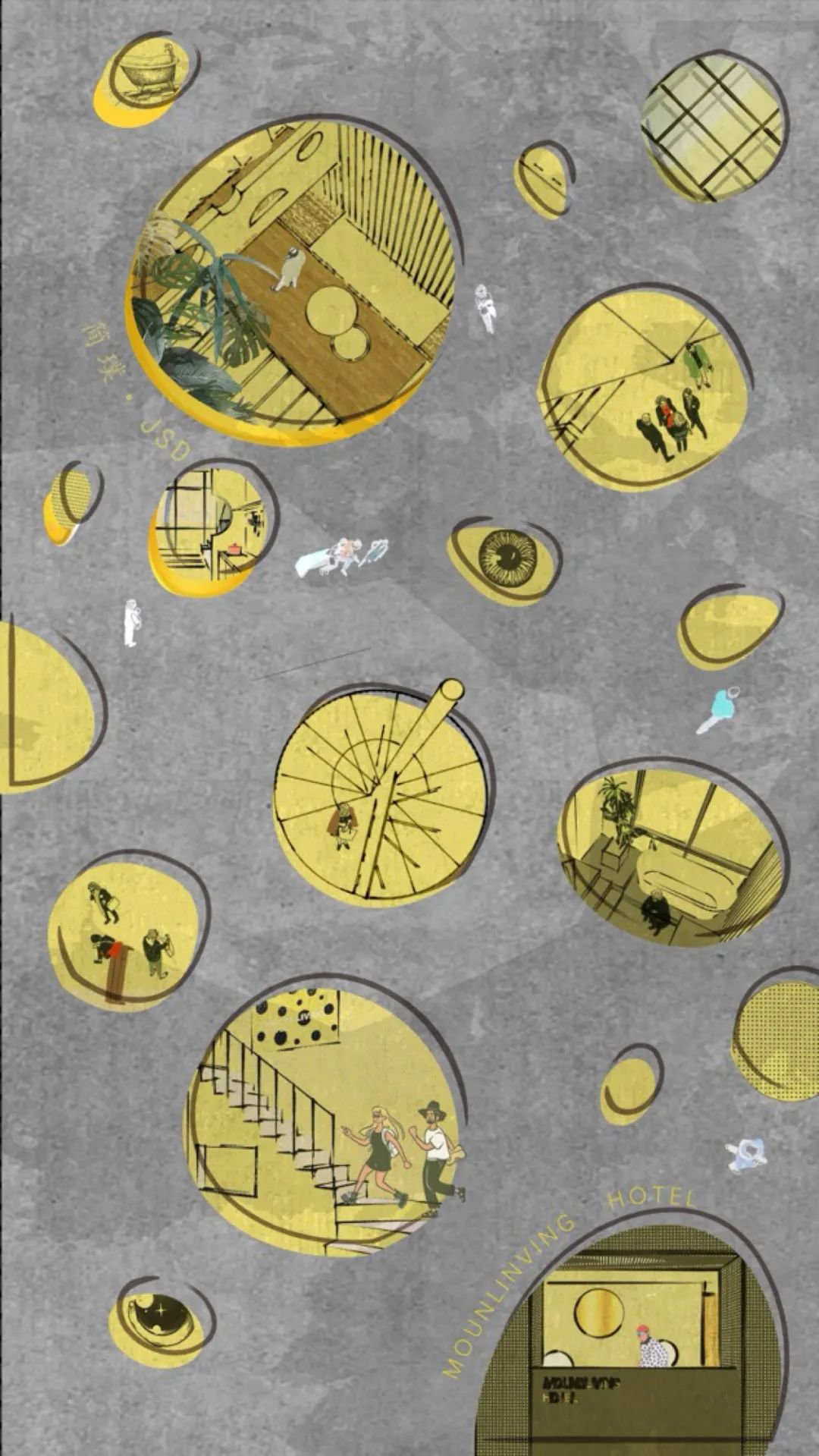 重庆观音桥“扎根山与”酒店 | 奶酪空间,猎奇体验-54