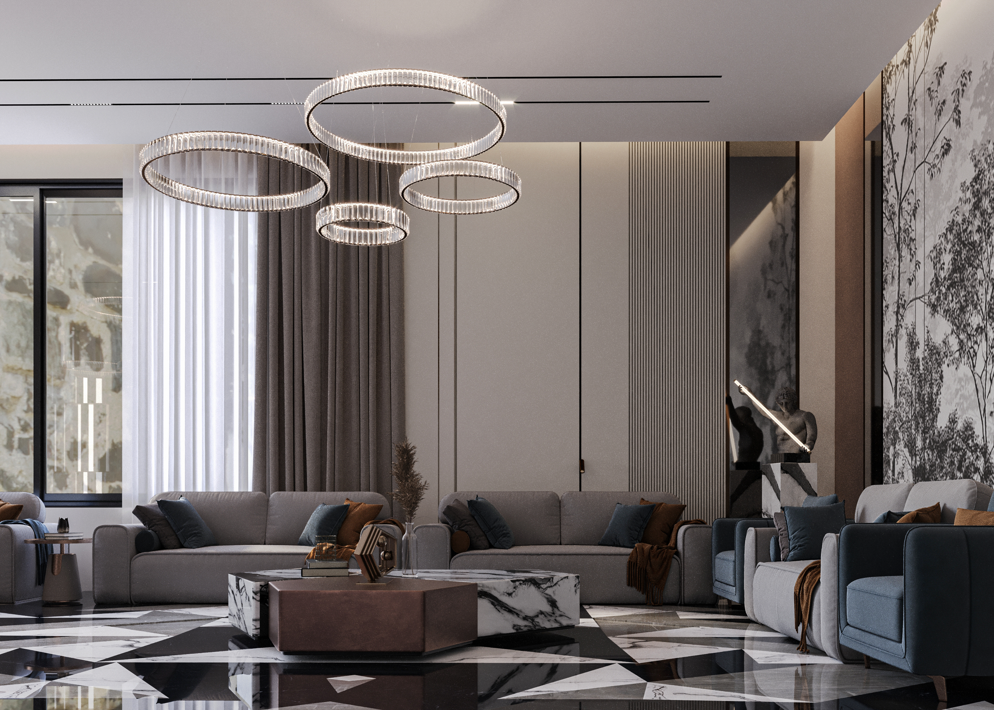 现代室内别墅丨Hassna Hassan-7