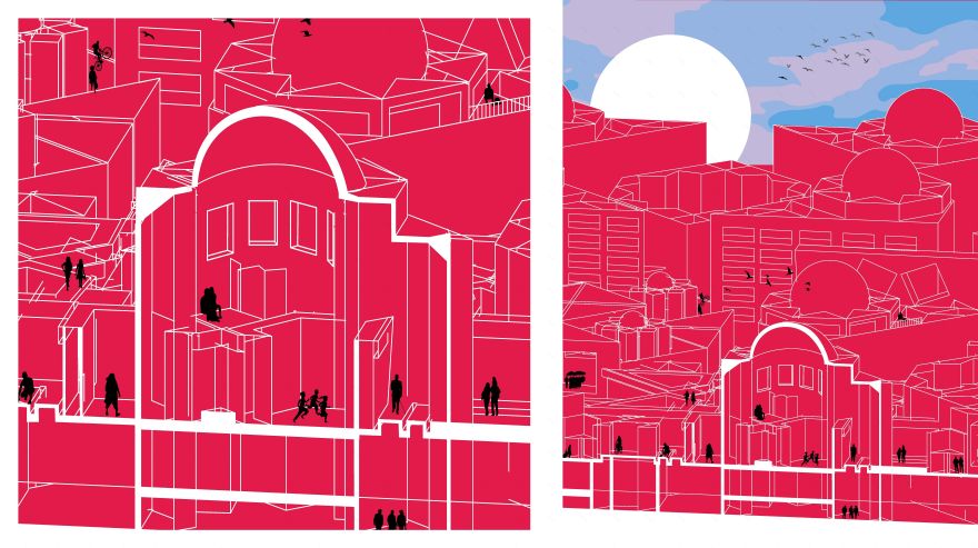 基于叙利亚传统图案的概念性城市设计丨美国洛杉矶丨Yasmeen Tizani-16