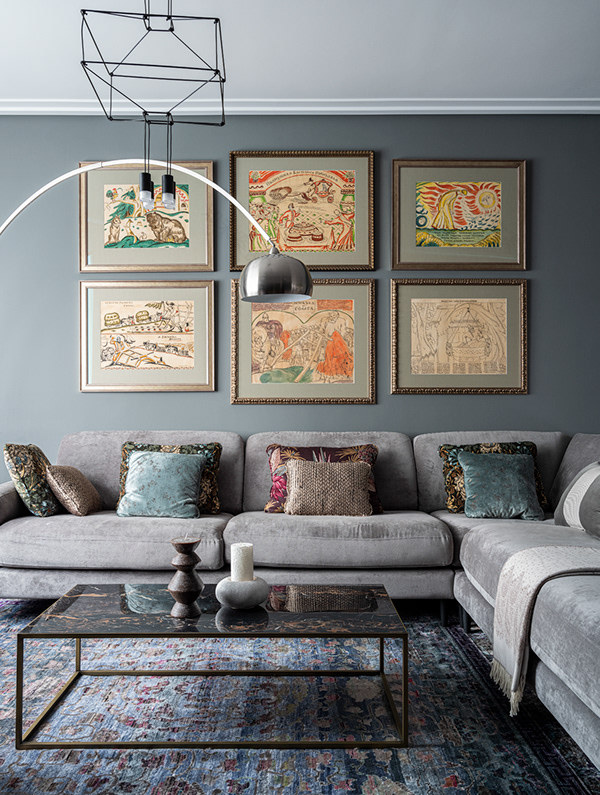 带博物馆画作的公寓设计-8