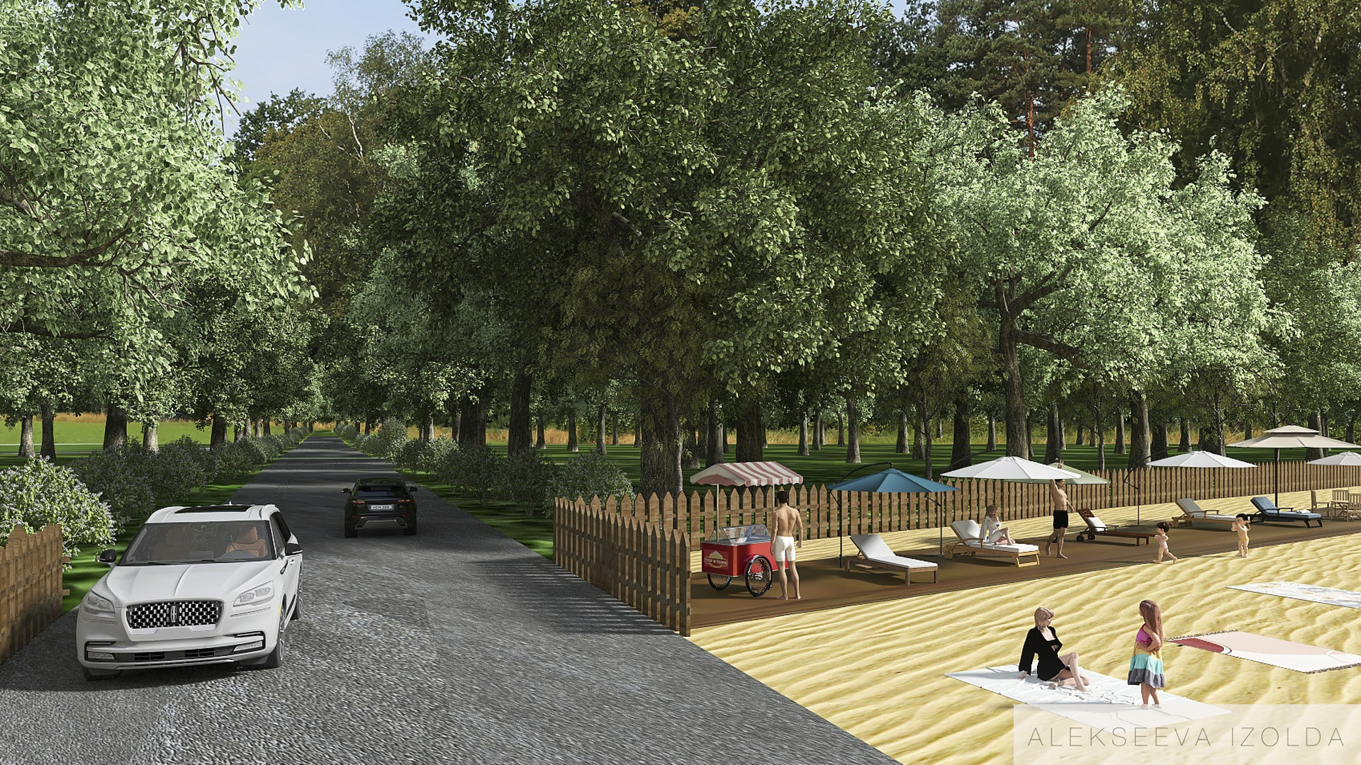 Пляж. Коттеджный поселок "Сердце Вуоксы"-1