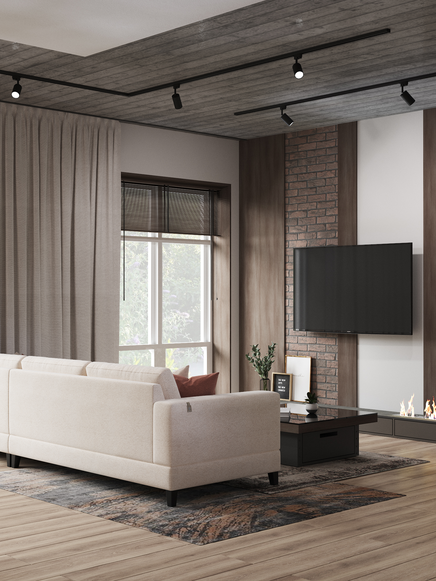 现代阁楼与民族图案-4