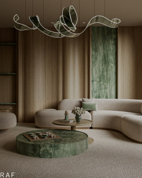 现代家庭区域设计丨沙特阿拉伯丨穆罕默德·沙拉夫（Mohamed Sharaf）