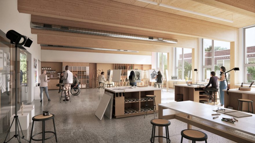 波特兰州立大学施尼策艺术与艺术史及设计学院大楼丨美国波特兰-21