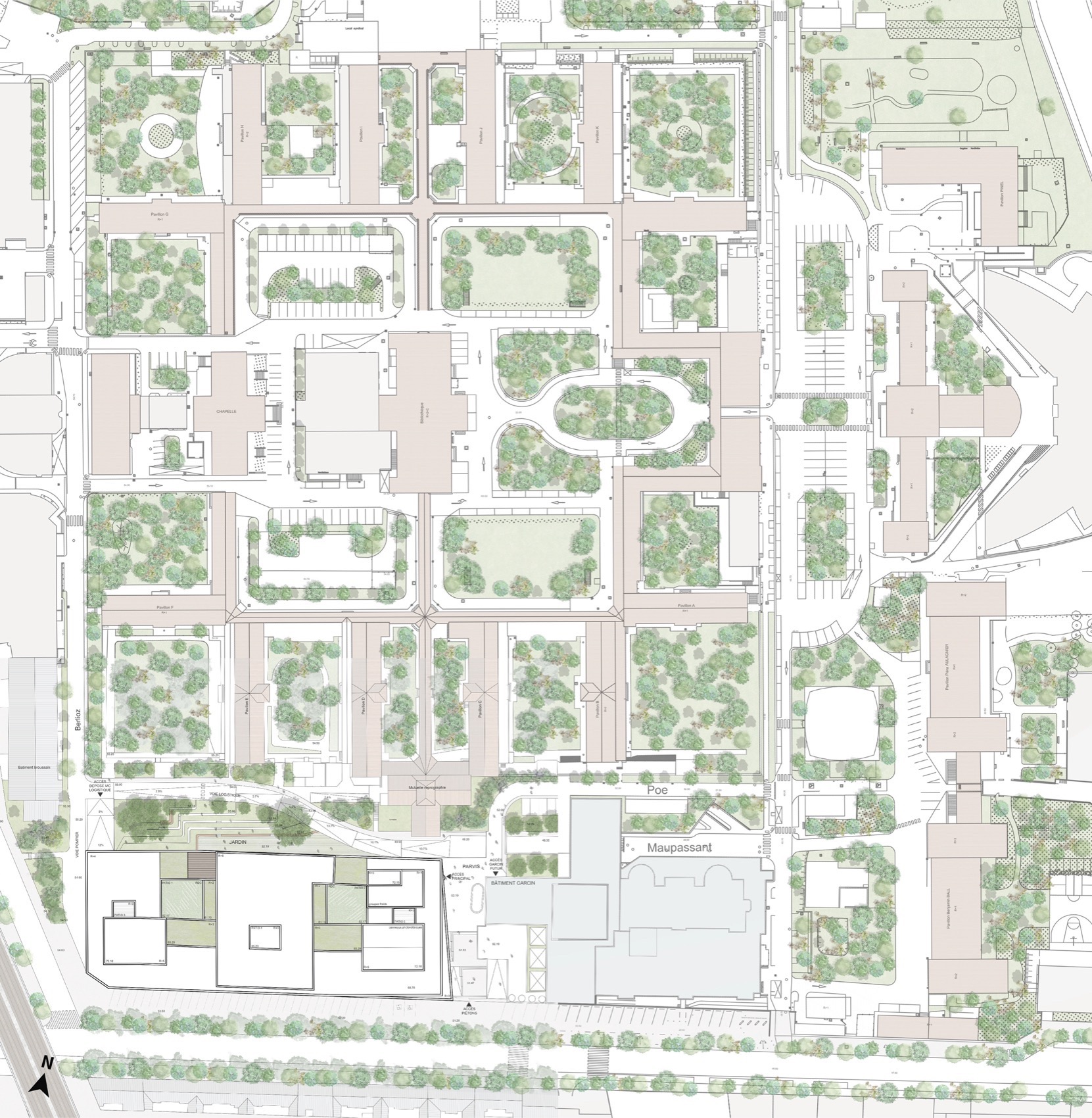 巴黎Sainte-Anne医院神经科学中心,法国 / Pargade Architectes-41