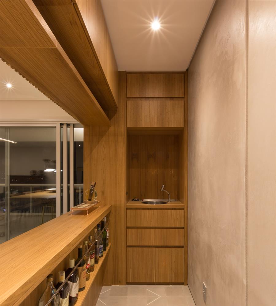 巴西 SP 市区公寓改造 | 混凝土与木质的完美结合-13