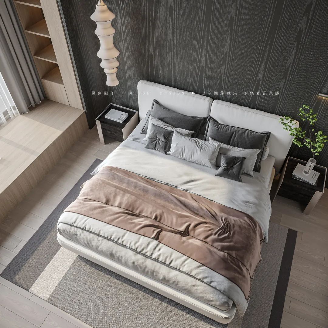 音乐老师的深色调温暖之家-39