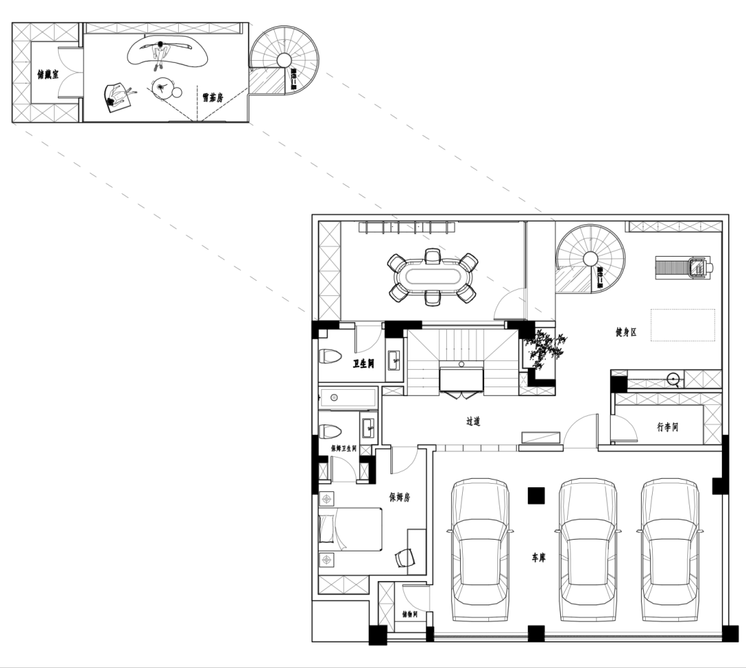 580㎡联排别墅装修，奢适印象，享受静谧时光！-52