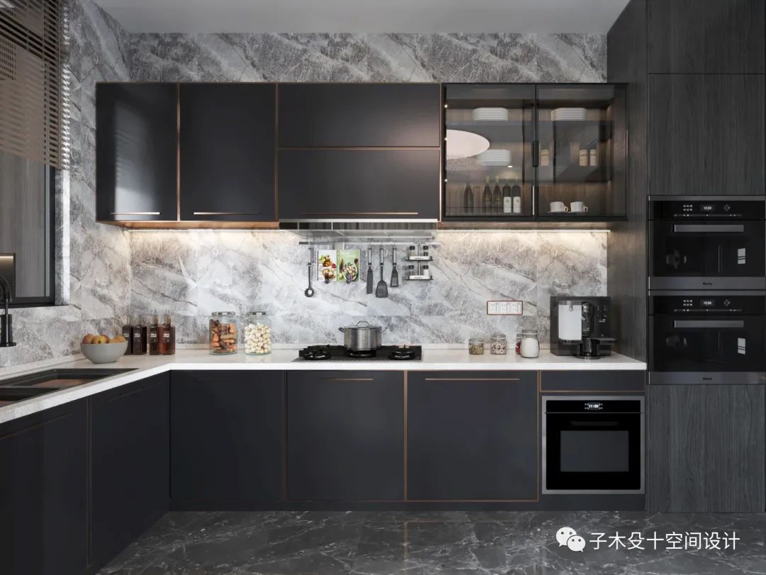 现代轻奢的家居艺术,吉林 1000㎡空间设计解读丨中国吉林丨子木殳十空间设计-13
