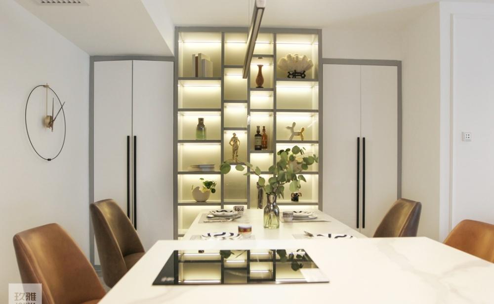 混搭风餐厅 | 岛台餐桌一体，中西厨结合-22