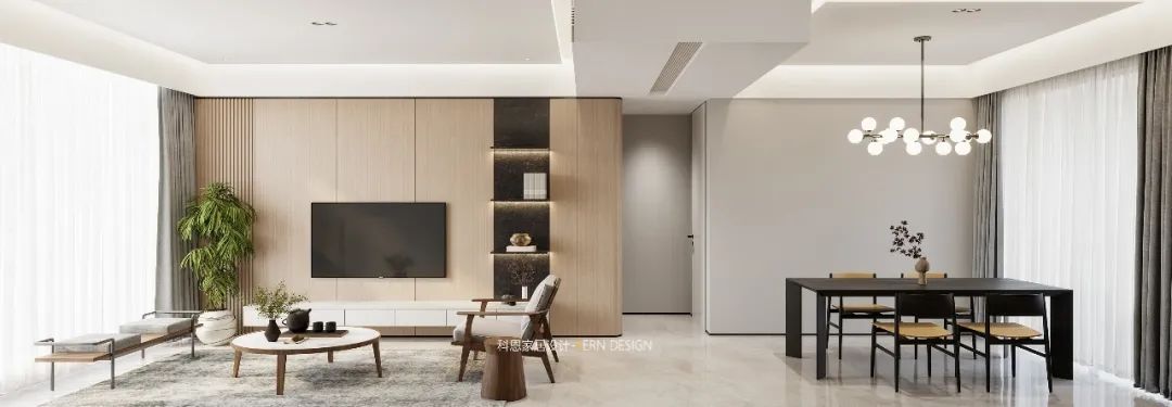 自然光影的诗意栖居——枫叶望海公馆 B 栋 08 户型设计-1