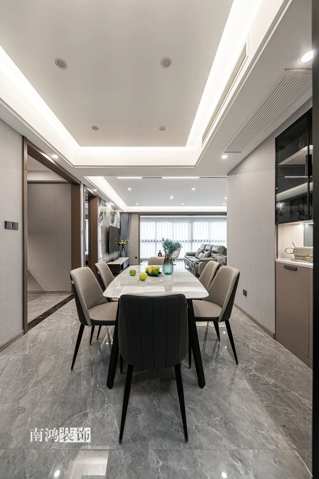 学成府 128㎡现代风格大平层设计丨浙江南鸿装饰-38