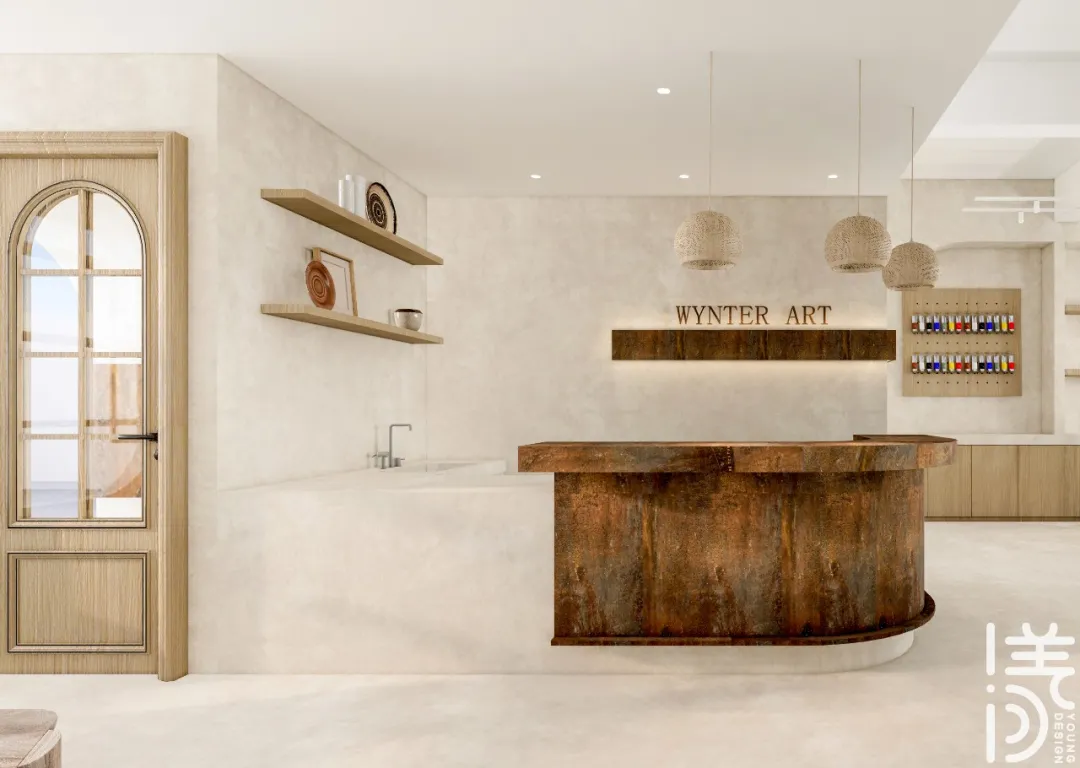 锈迹·水泥艺术 · 侘寂风格画室设计丨深圳漾空间设计有限公司-3