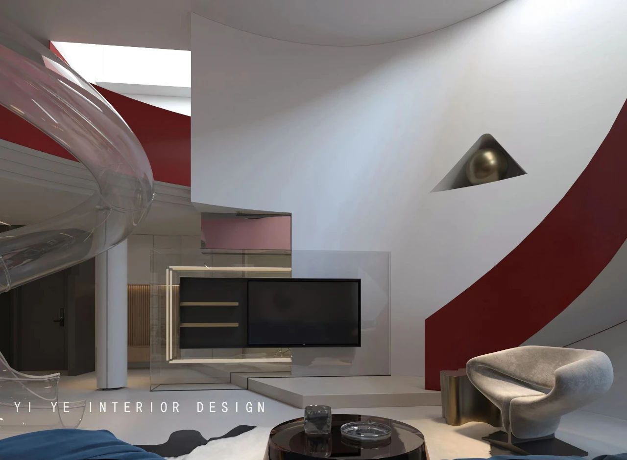 仁恒溪云雅苑 320m² 现代简约设计丨一野设计-9