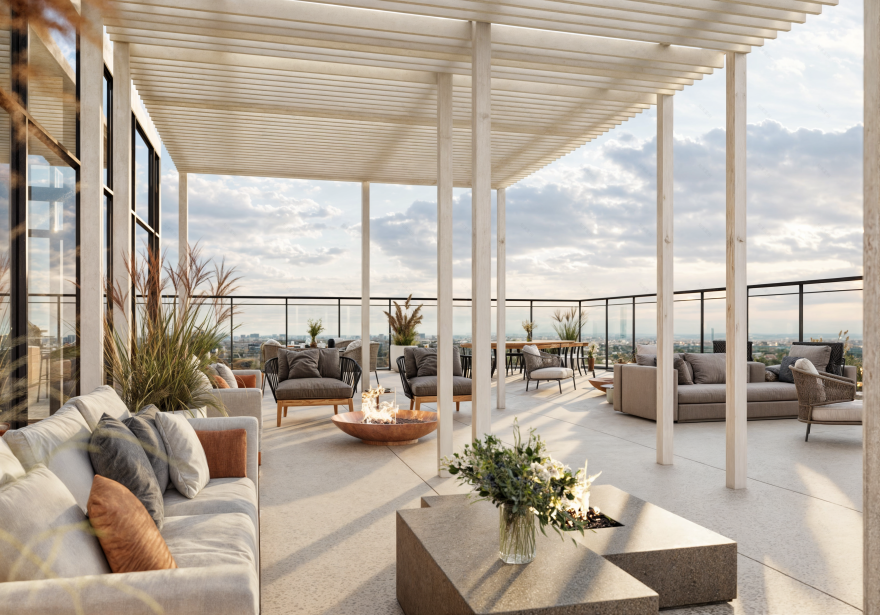Urban Rooftop Retreat l 3D Architectural Visualization-12