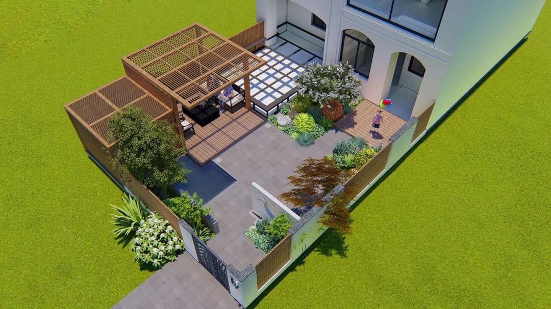 新中式家庭花园的优雅变身-21