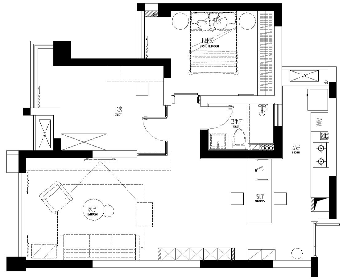 致物设计 · 成都 75㎡复古单身公寓,拥抱精致与舒适-4