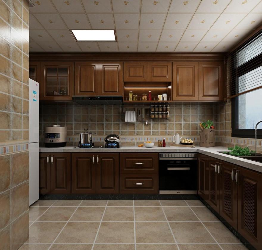 吉首市溶江小区壹号复式楼美式风格-6