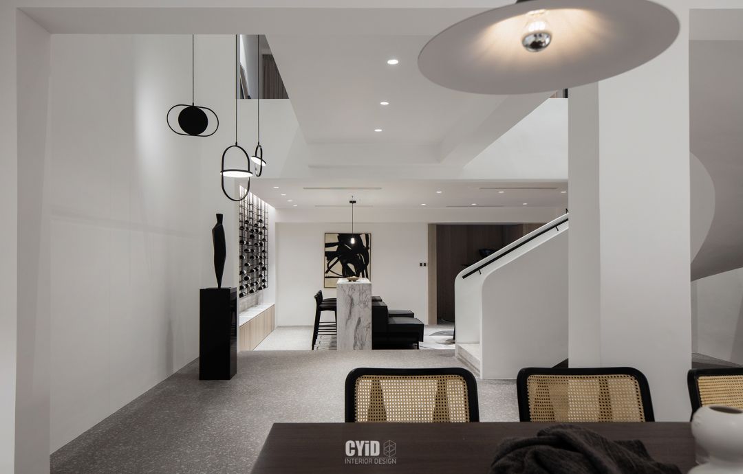 旋转艺术楼梯 x Mid-Century 家居风，打造治愈系生活空间-31