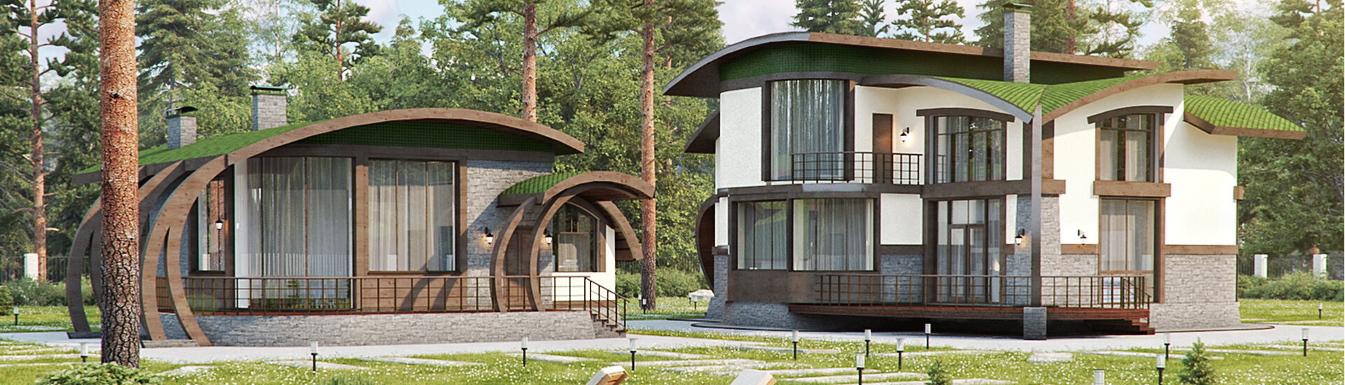 410㎡高科技风格别墅项目丨建筑设计事务所“АРКСИ”-0