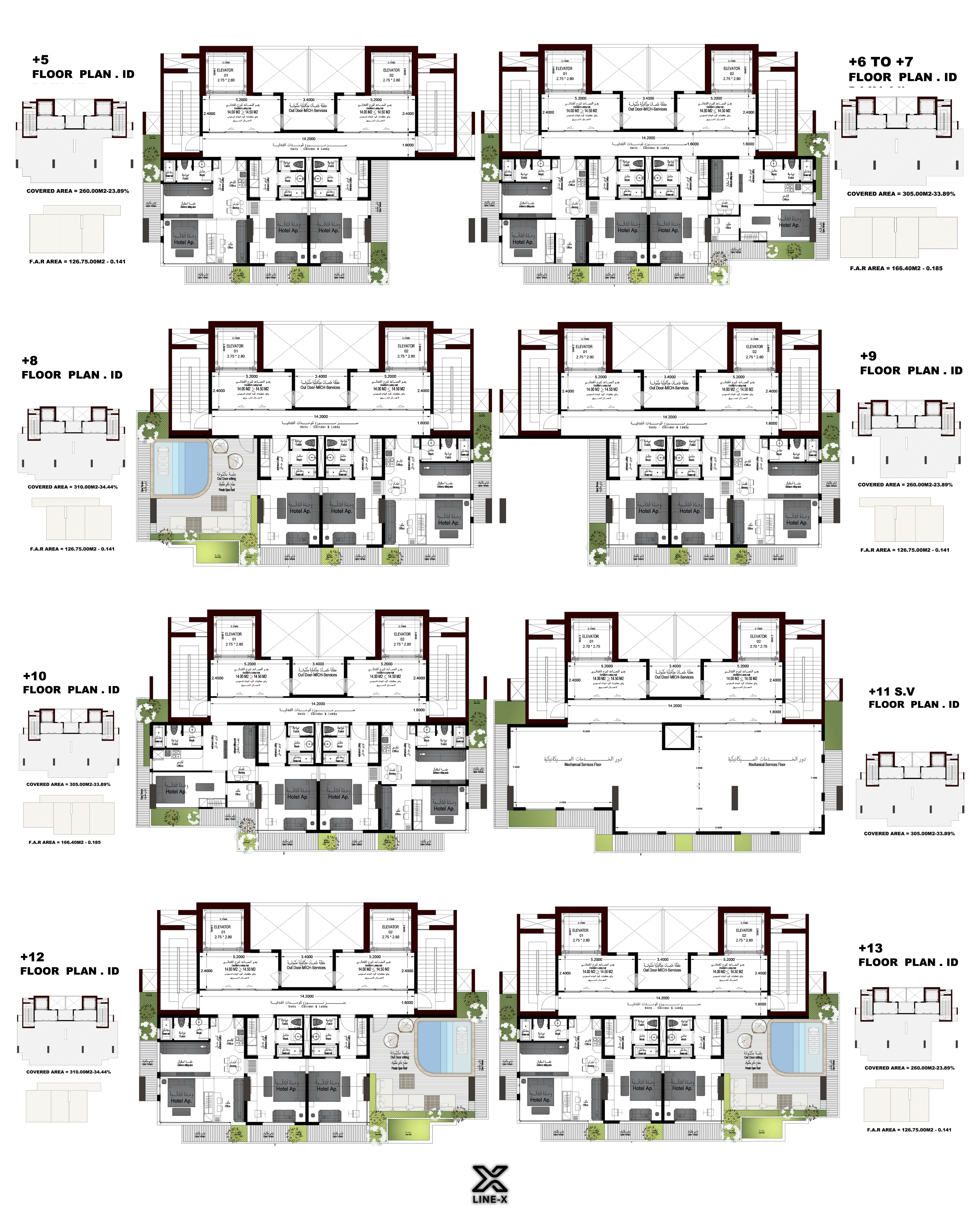 拉姆拉酒店塔楼丨沙特阿拉伯利雅得丨Line X-9