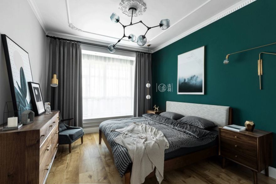 清羽设计打造精致复古布梵良品家居-33