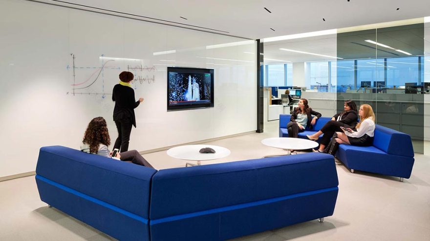 Intelsat 未来主义总部,打造卫星通信领导者形象-8