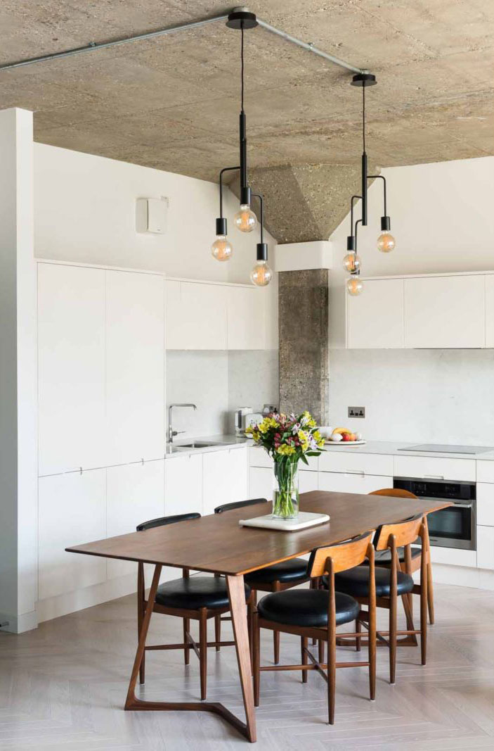 伦敦河畔明亮现代公寓——完美空间利用-10