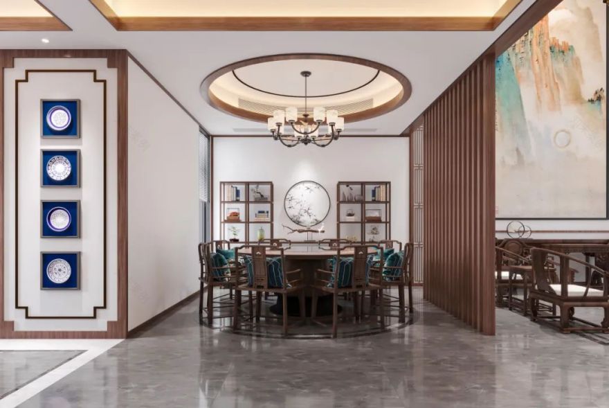 河北·大城凤凰城 | 500m²新中式风格别墅 凸显古典风韵的东方优雅-33