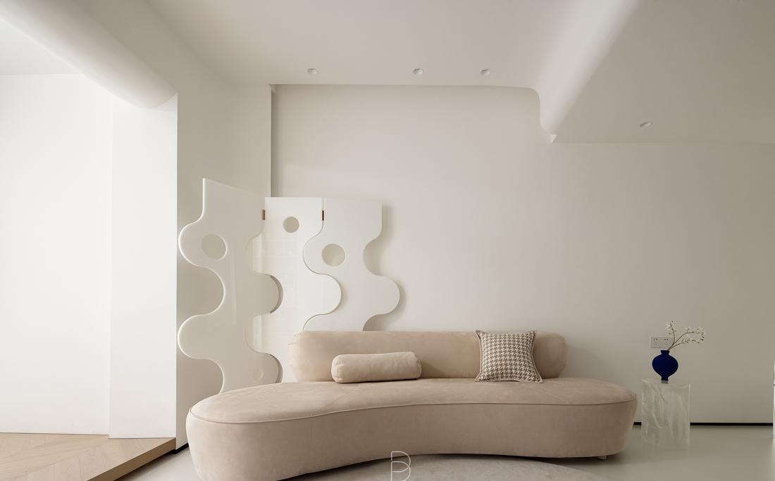 纯白极简空间,106㎡昏暗老房逆袭之路-11