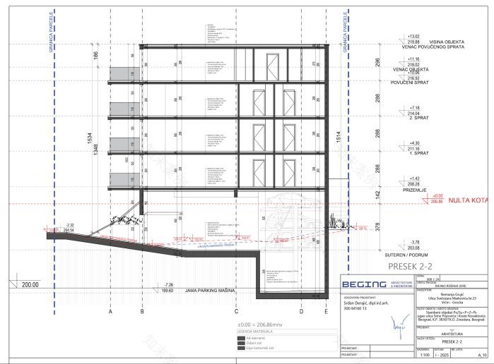 Zvezdari计划建造的三角形住宅楼丨Beging工作室-24