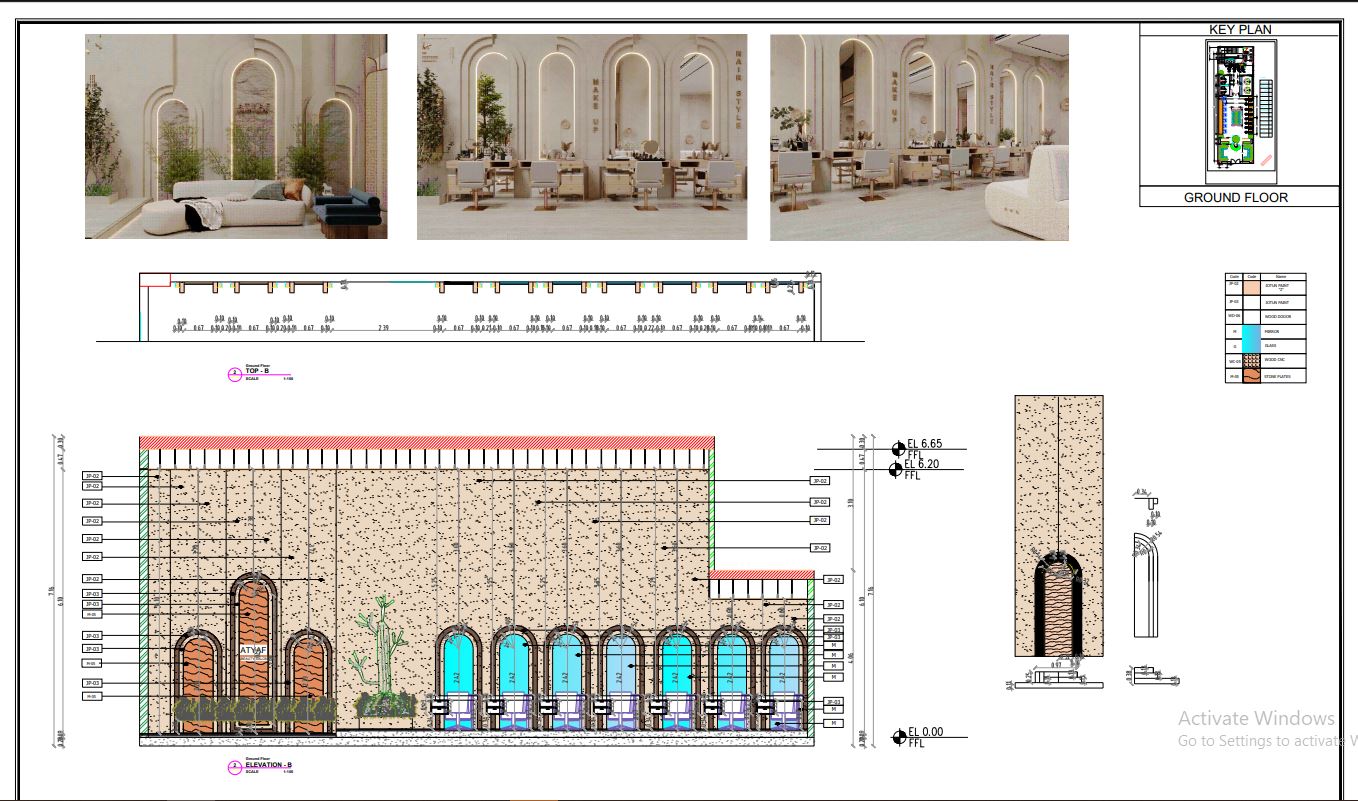 shop drawing for BEAUTY SALON-4