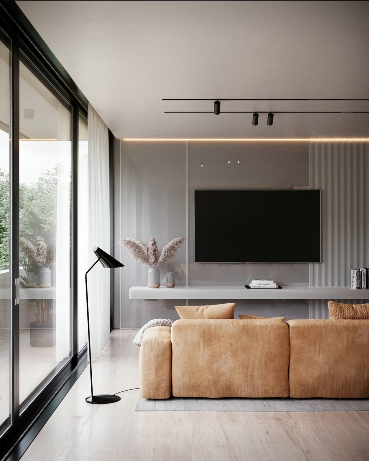 极简白+高级灰，营造质感优雅的生活居所-3