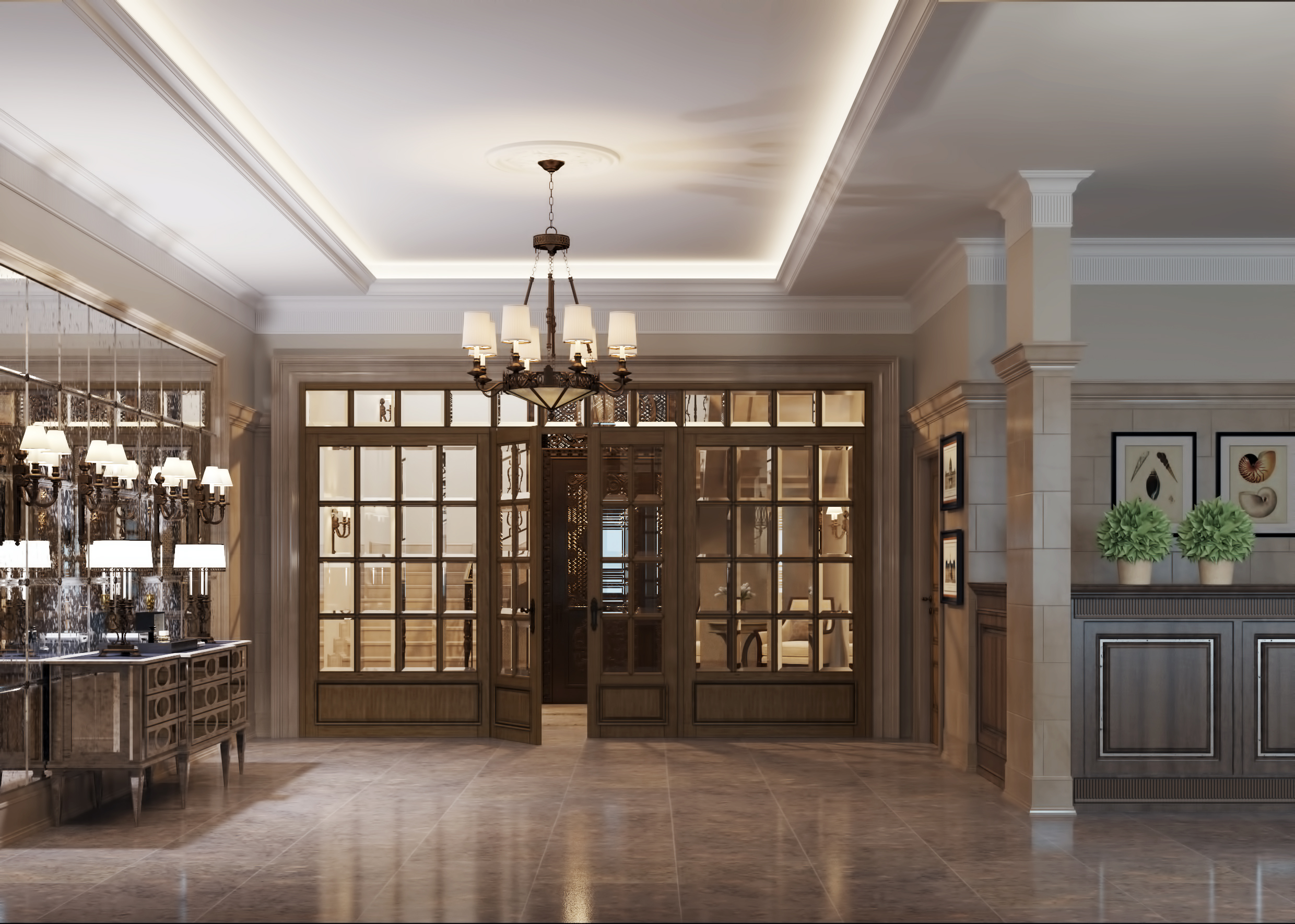 Entry way in Residence, Moscow-5